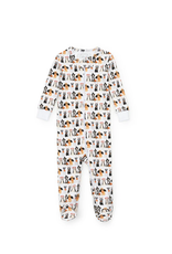 Lila + Hayes Parker Zipper Pajama, Halloween Pups