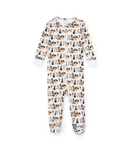 Lila + Hayes Parker Zipper Pajama, Halloween Pups