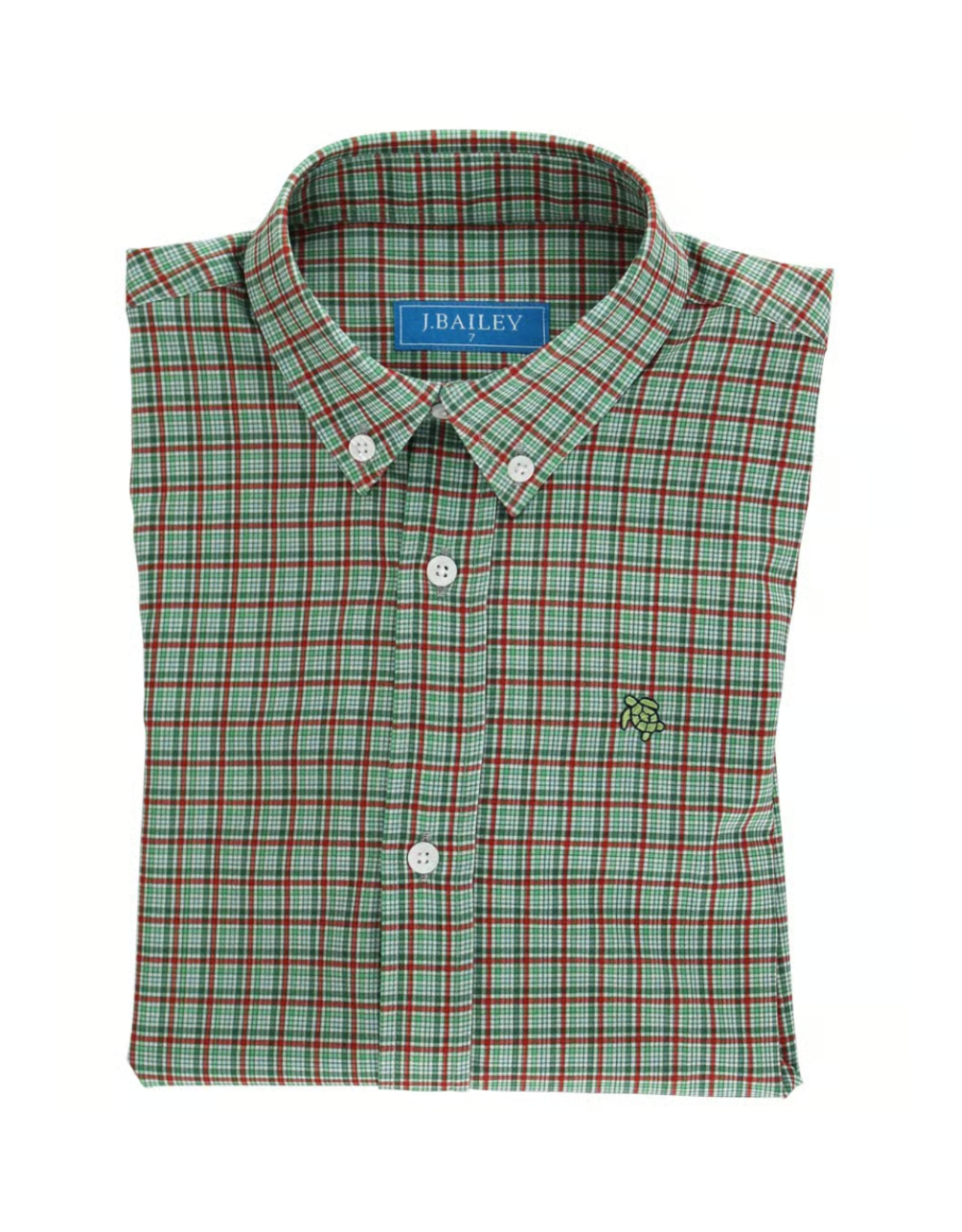 The Bailey Boys Performance Roscoe Button Down Shirt, Jingle Plaid