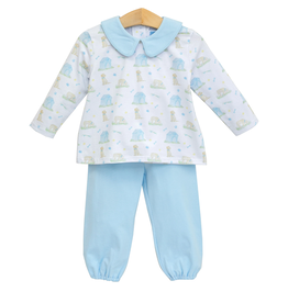 Trotter Street Kids Puppy Pals Boy Bloomer Pants Set