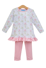 Trotter Street Kids Puppy Pals Ruffle Pants Set