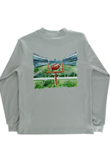 The Bailey Boys LS Performance Logo Tee, Football on Sage