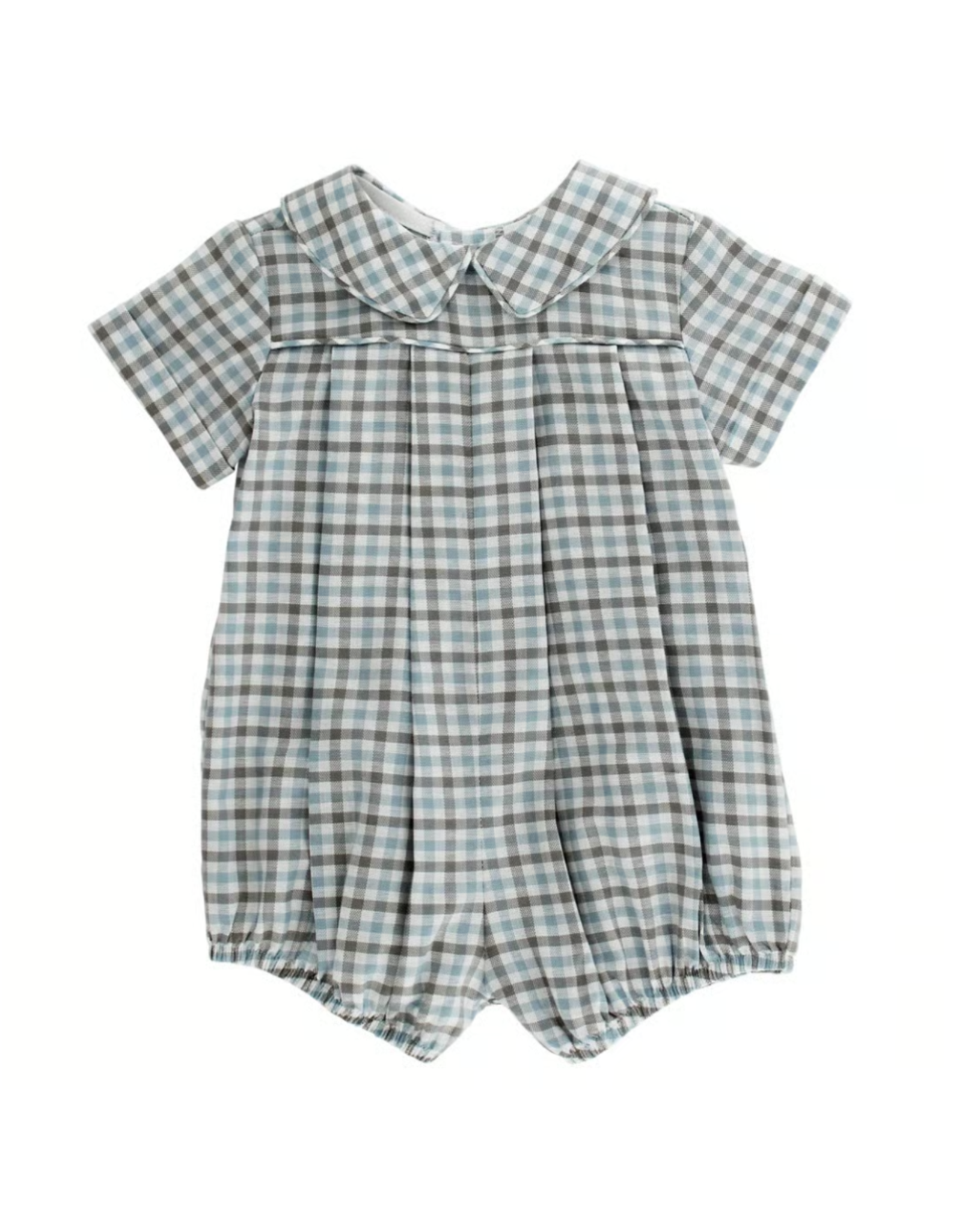 The Bailey Boys Dressy Bubble Short, Pigeon Plaid
