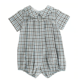The Bailey Boys Dressy Bubble Short, Pigeon Plaid