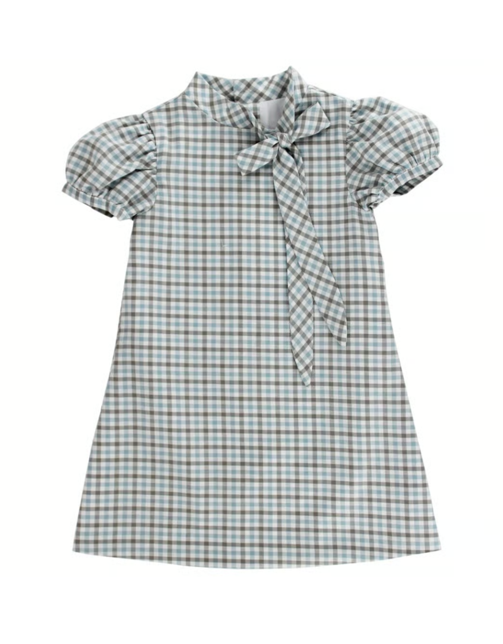 The Bailey Boys Tia Tie Dress, Pigeon Plaid