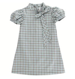The Bailey Boys Tia Tie Dress, Pigeon Plaid