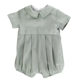 The Bailey Boys Dressy Bubble Short, Celery Check