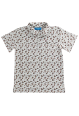 The Bailey Boys Henry SS Performance Polo, Duck on Tan