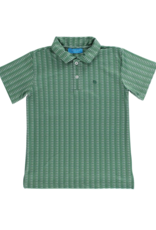 The Bailey Boys Henry SS Performance Polo, Green  Fish
