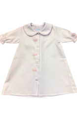 Auraluz White/Pink Pique Day Gown with Lamb