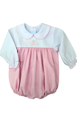 Auraluz Pink Bow Ribbon Long Sleeve Bubble