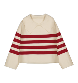 Mayoral Stripes Sweater, Almond