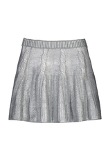 Mayoral Knit Skirt, Silver
