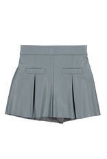 Mayoral Faux Leather Sage Shorts