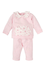 Babidu Pink Tracksuit w/ Floral Detail