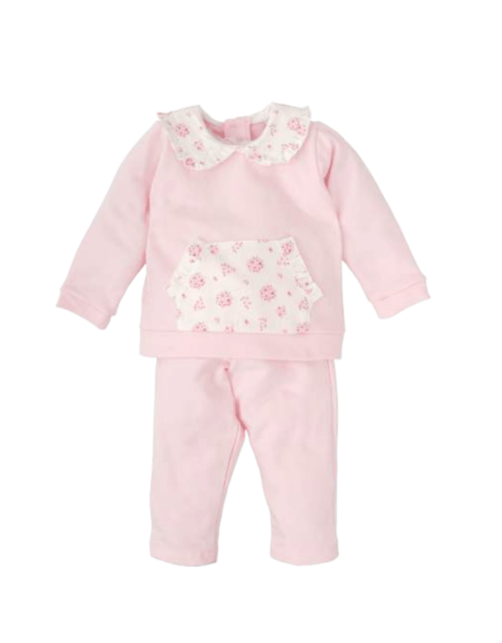 Babidu Pink Tracksuit w/ Floral Detail