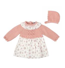 Babidu Floral Dress & Bonnet Set - Makeup