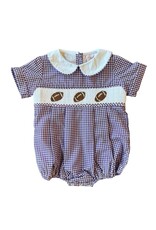 Shop Teeta Noah Bubble, Purple Gingham Football Smock