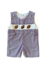 Shop Teeta Henry Jon Jon, Purple Gingham Football Smock