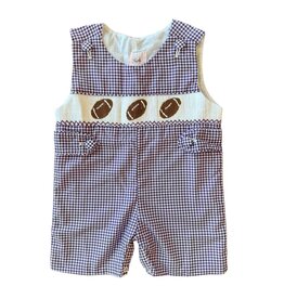 Shop Teeta Henry Jon Jon, Purple Gingham Football Smock