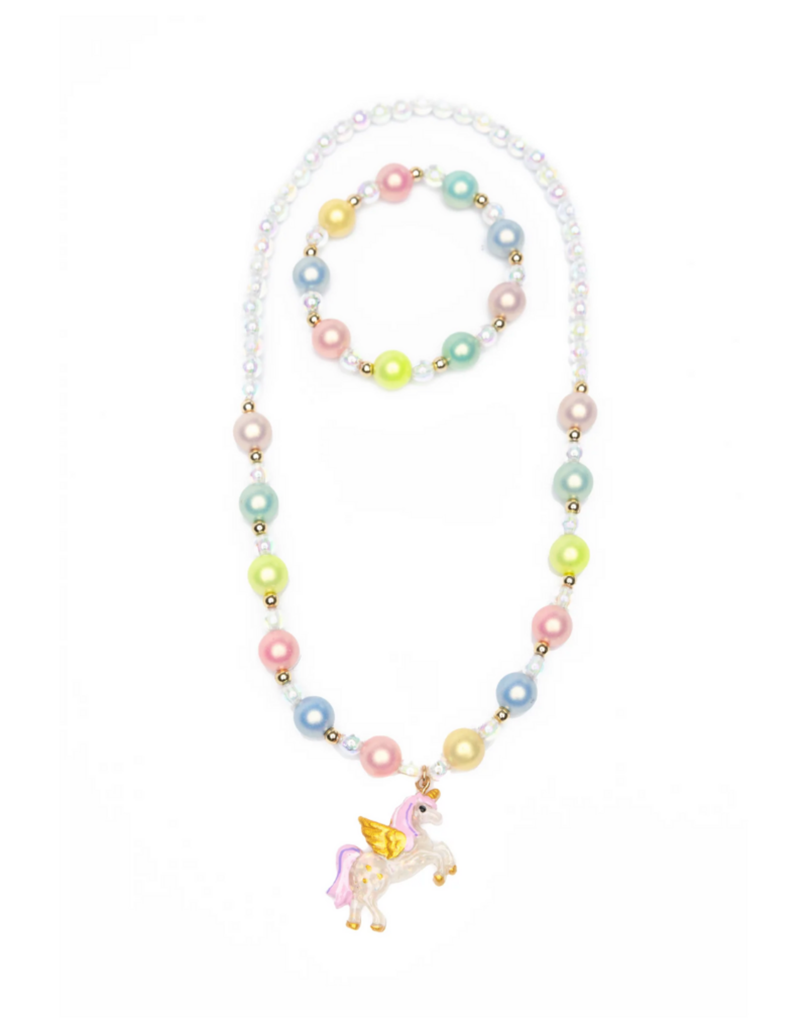 Great Pretenders Happy-Go-Unicorn Necklace/Bracelet Set
