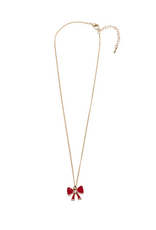 Great Pretenders Holiday Bow Necklace