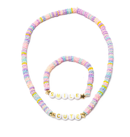 Great Pretenders Cute Smile Necklace & Bracelet Set, 2pc