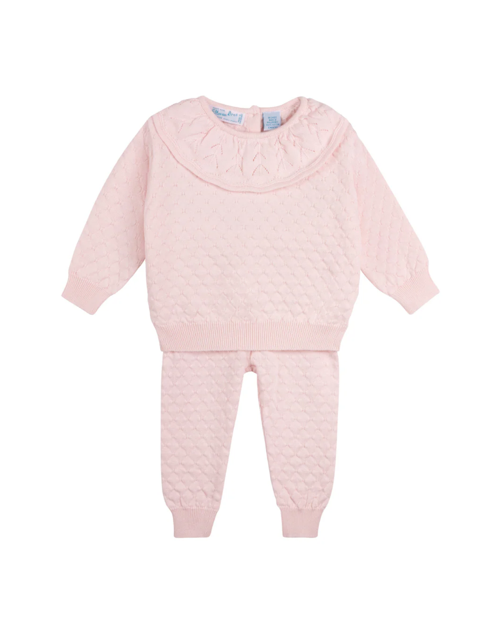 Feltman Brothers Girls Quilted Knit Set, Pink