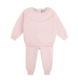 Feltman Brothers Girls Quilted Knit Set, Pink