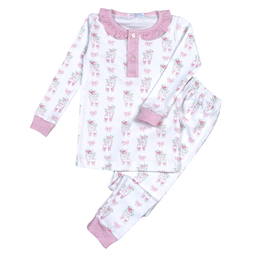 Baby Loren Twinkle Toes Pima Pajamas Set
