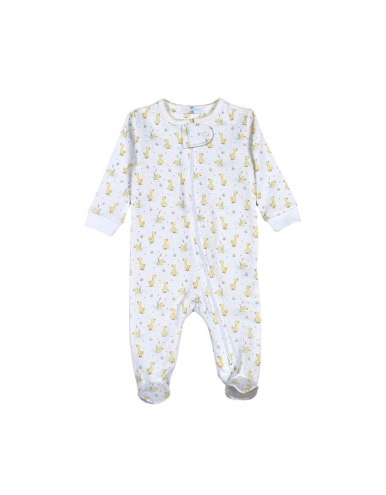 Baby Loren Baby Ducks in the Pond Zip Footie
