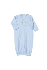 Baby Loren Blue Welcome Baby Hand Emb Gown