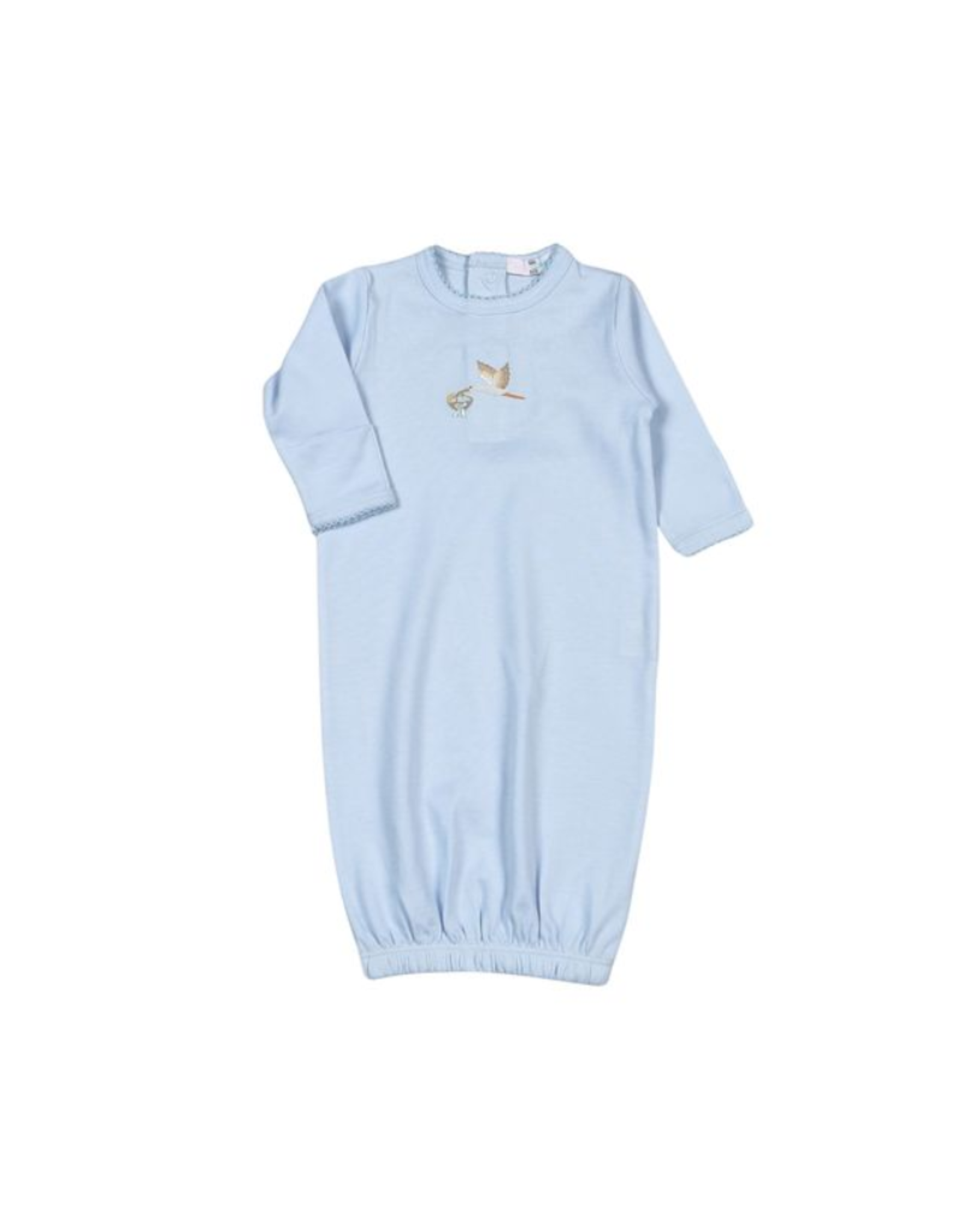 Baby Loren Blue Welcome Baby Hand Emb Gown