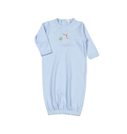Baby Loren Blue Welcome Baby Hand Emb Gown