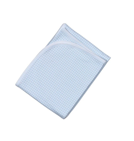 Baby Loren Blue Gingham Receiving Blanket 28" x 29"