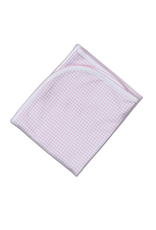 Baby Loren Pink Gingham Receiving Blanket 28" x 29"