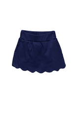 The Proper Peony Navy Scallop Pima Skort