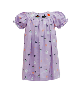 Krewe Kids Halloween Fun Bishop Smock Dress