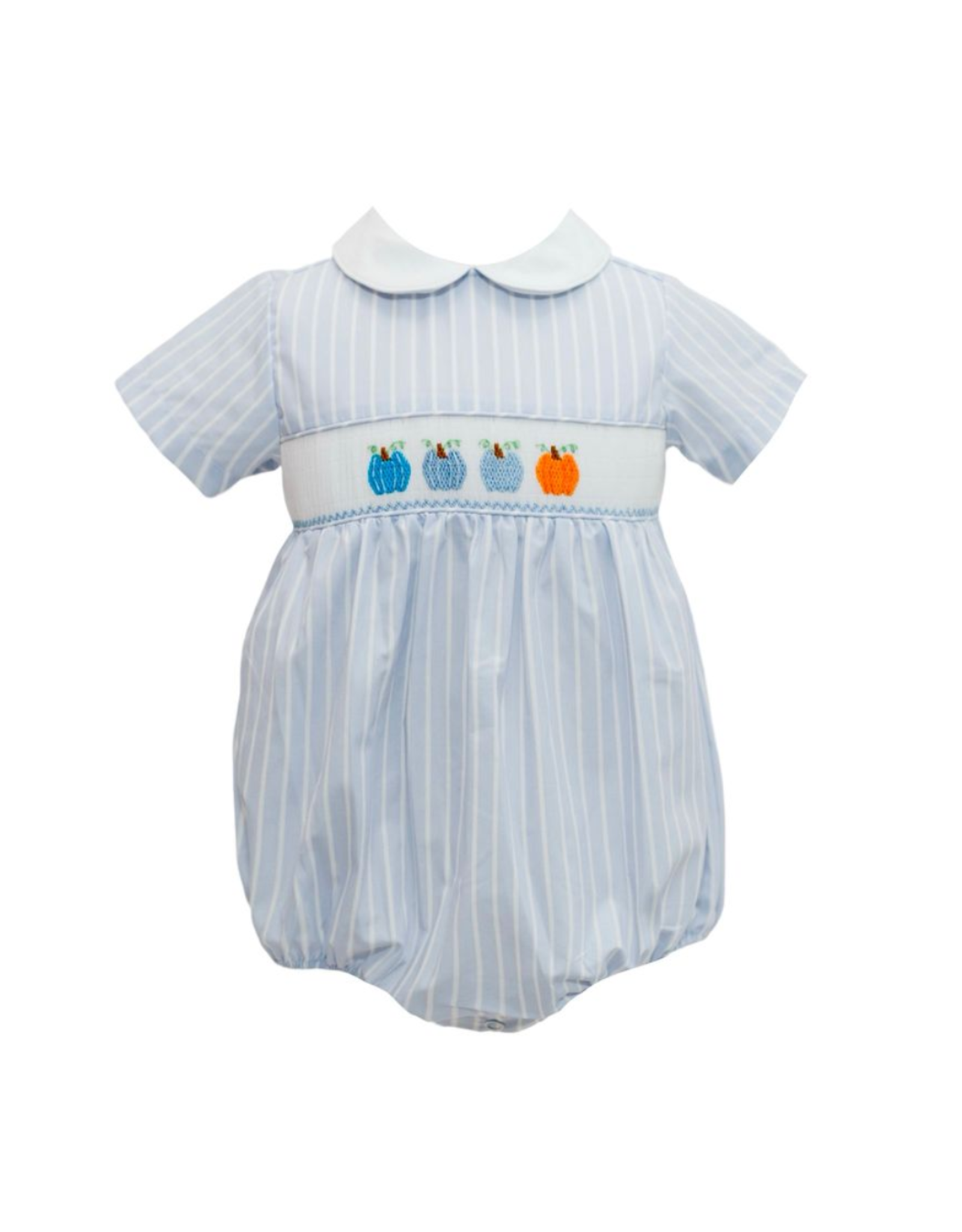 Krewe Kids Blue Stripe Pumpkin Smock Boys Bubble