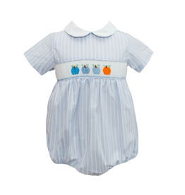 Krewe Kids Blue Stripe Pumpkin Smock Boys Bubble