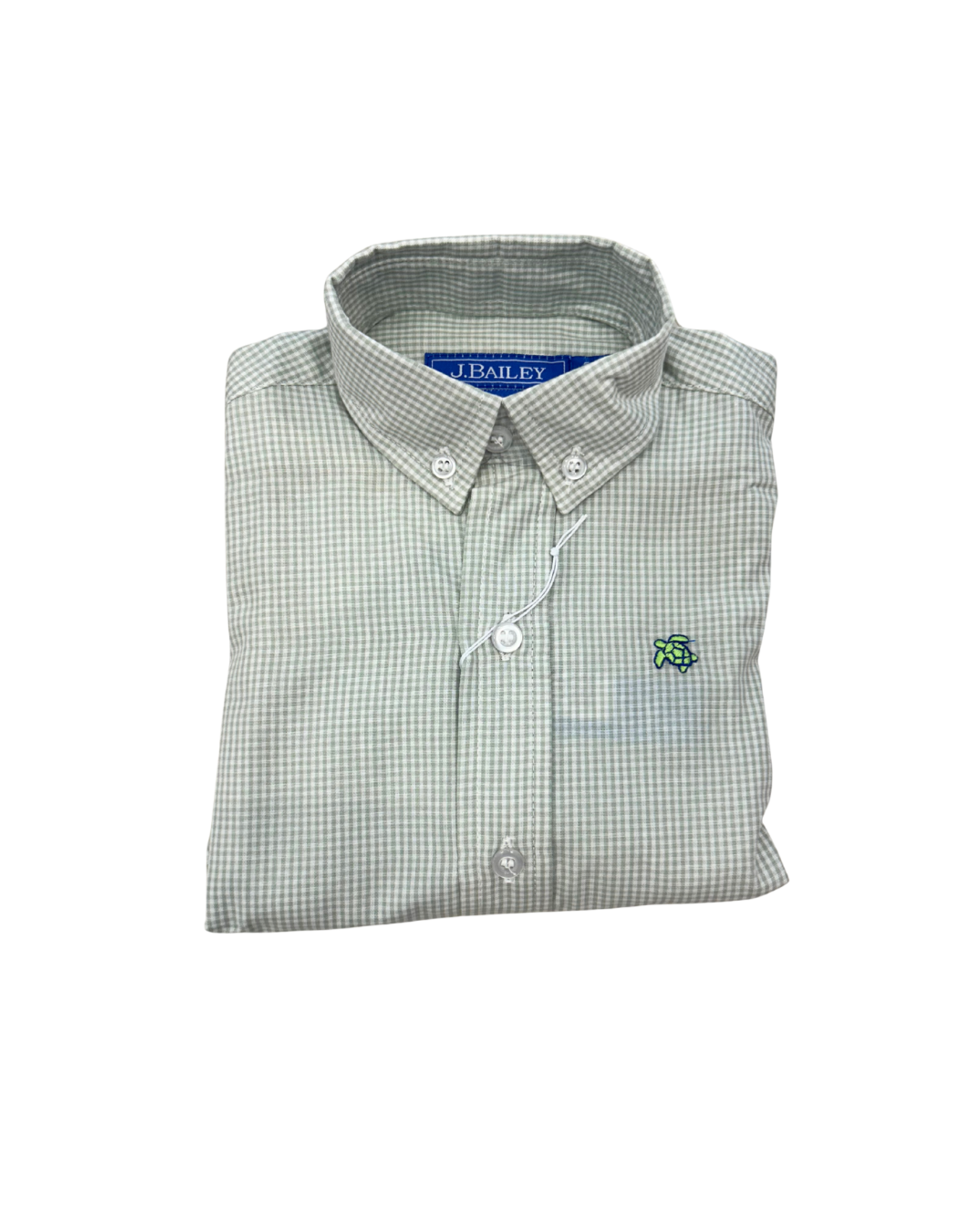 Roscoe Button Down in Grass Seersucker main image 1