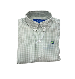 The Bailey Boys Roscoe Button Down, Celery Microcheck