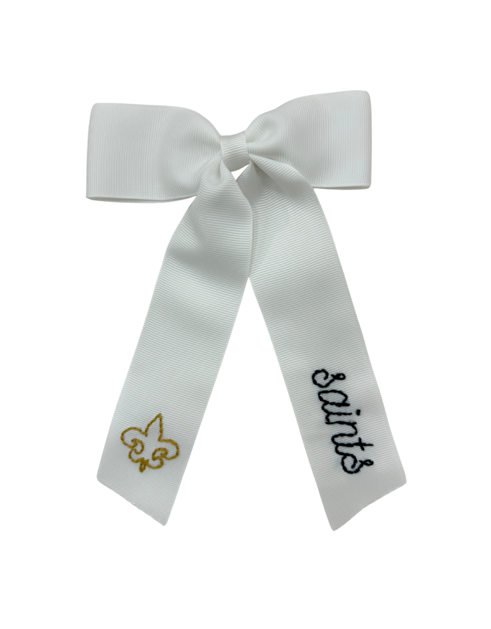 Hallie Sobie Co. Hand Stitched Bow, Saints