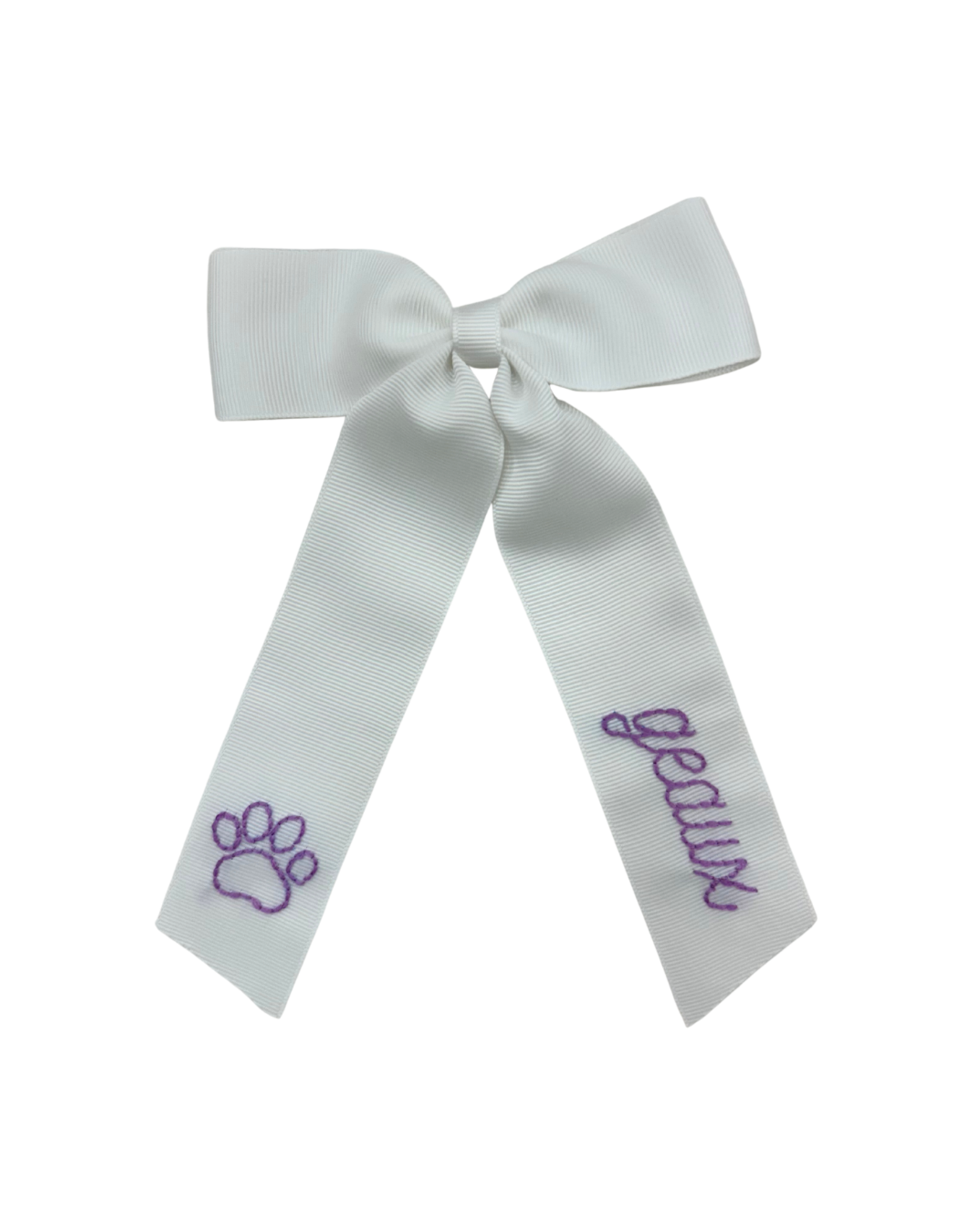 Hallie Sobie Co. Hand Stitched Bow, Geaux