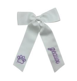 Hallie Sobie Co. Hand Stitched Bow, Geaux