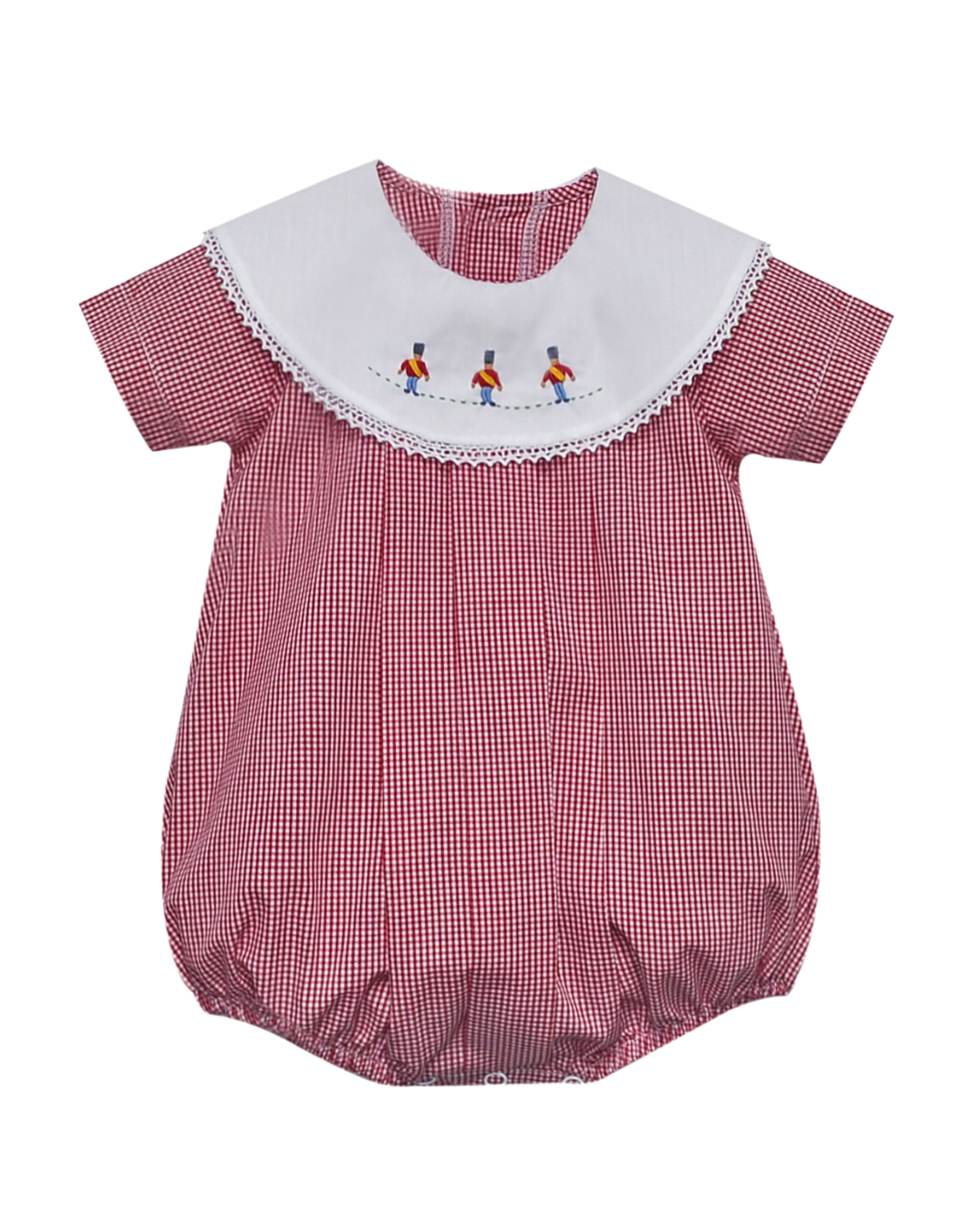 Baby Sen Red Gingham Soldier Bailey Bubble