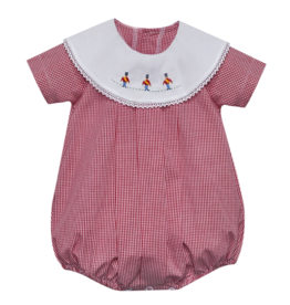 Baby Sen Red Gingham Soldier Bailey Bubble