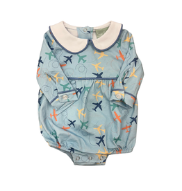 Sage and Lilly Boys Airplane Short Bubble