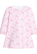 Little English Printed T-Shirt Dress, Bows & Ribbons