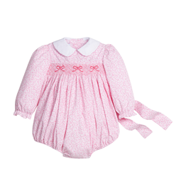 Little English Smocked Natalie Bubble, Pink Vinings